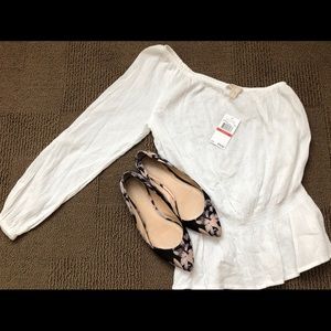 MK one sleeve blouse